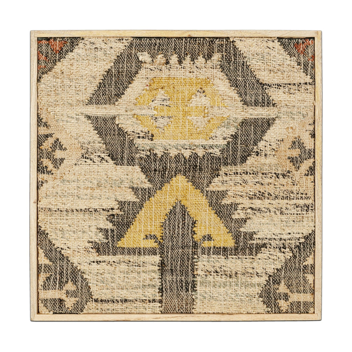 Pemali Kilim Wall Art - Natural, Rust & Charcoal