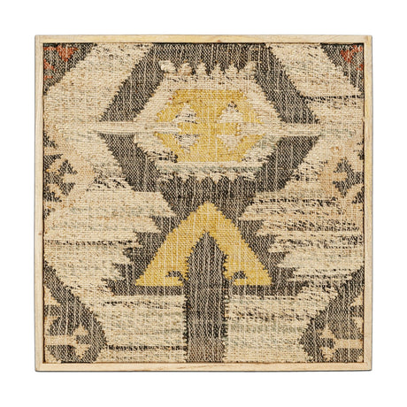 Pemali Kilim Wall Art - Natural, Rust & Charcoal