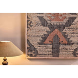 Pemali Kilim Wall Art - Natural, Rust & Charcoal