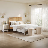 Palms Double Bed Frame - Smoked