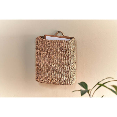 Putlar Seagrass Wall Hung Storage Basket - Natural