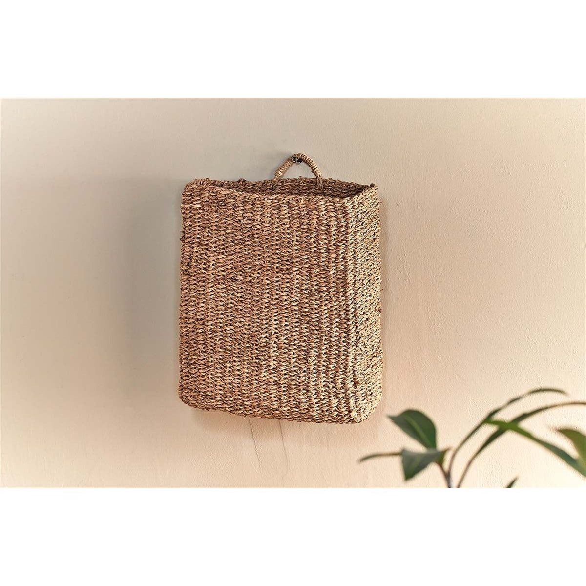 Putlar Seagrass Wall Hung Storage Basket - Natural