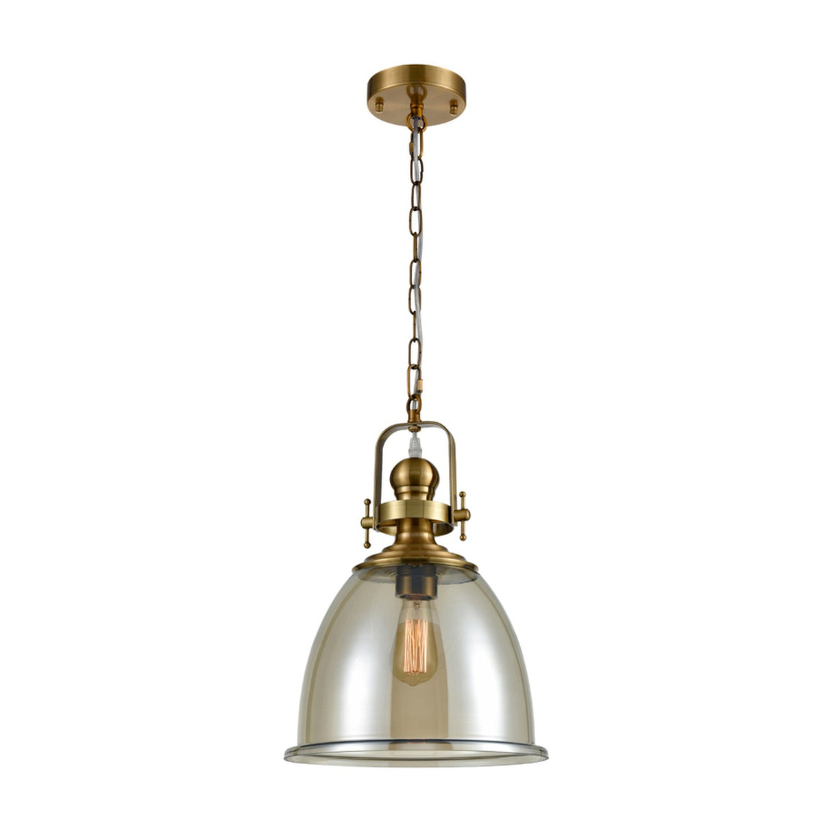 Vista pendant light in antique brass finish