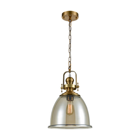Vista pendant light in antique brass finish