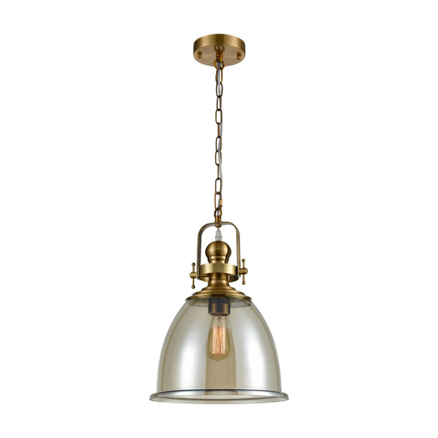 Vista pendant light in antique brass finish