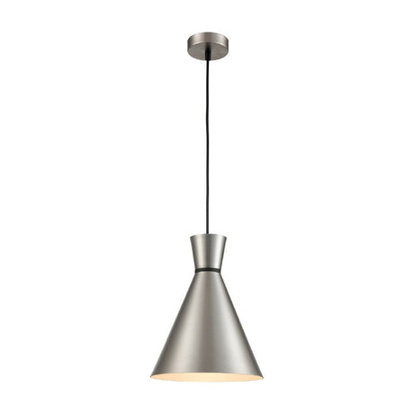 Happy pendant light in satin nickel finish