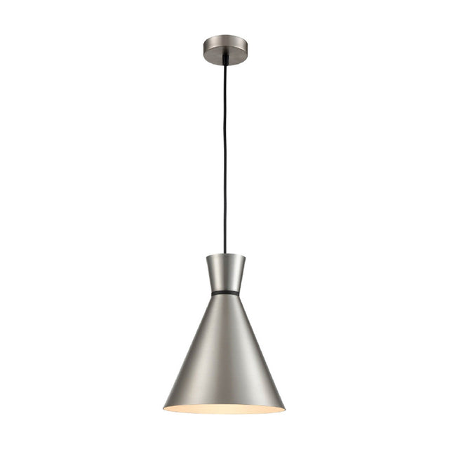 Happy pendant light in satin nickel finish
