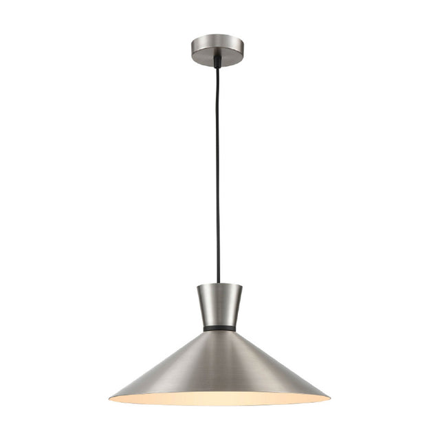 Happy pendant light in satin nickel finish