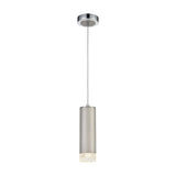 Cordelia pendant light in satin nickel finish