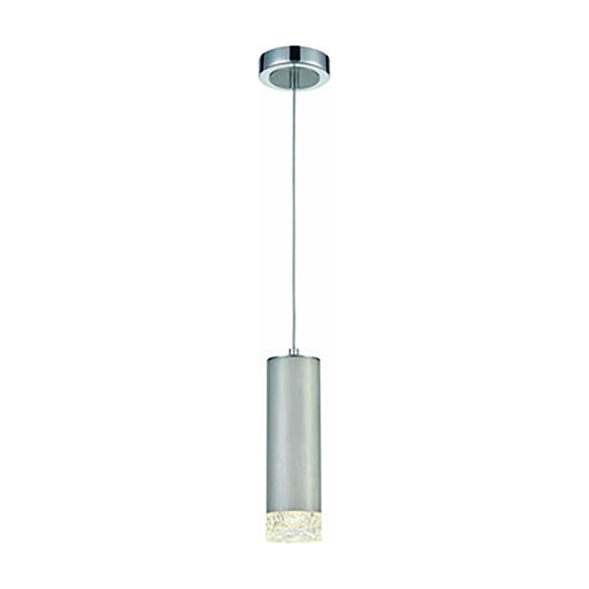 Cordelia pendant light in satin nickel finish, alternative view