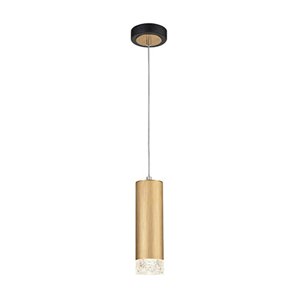 Cordelia pendant light in gold finish, alternative view