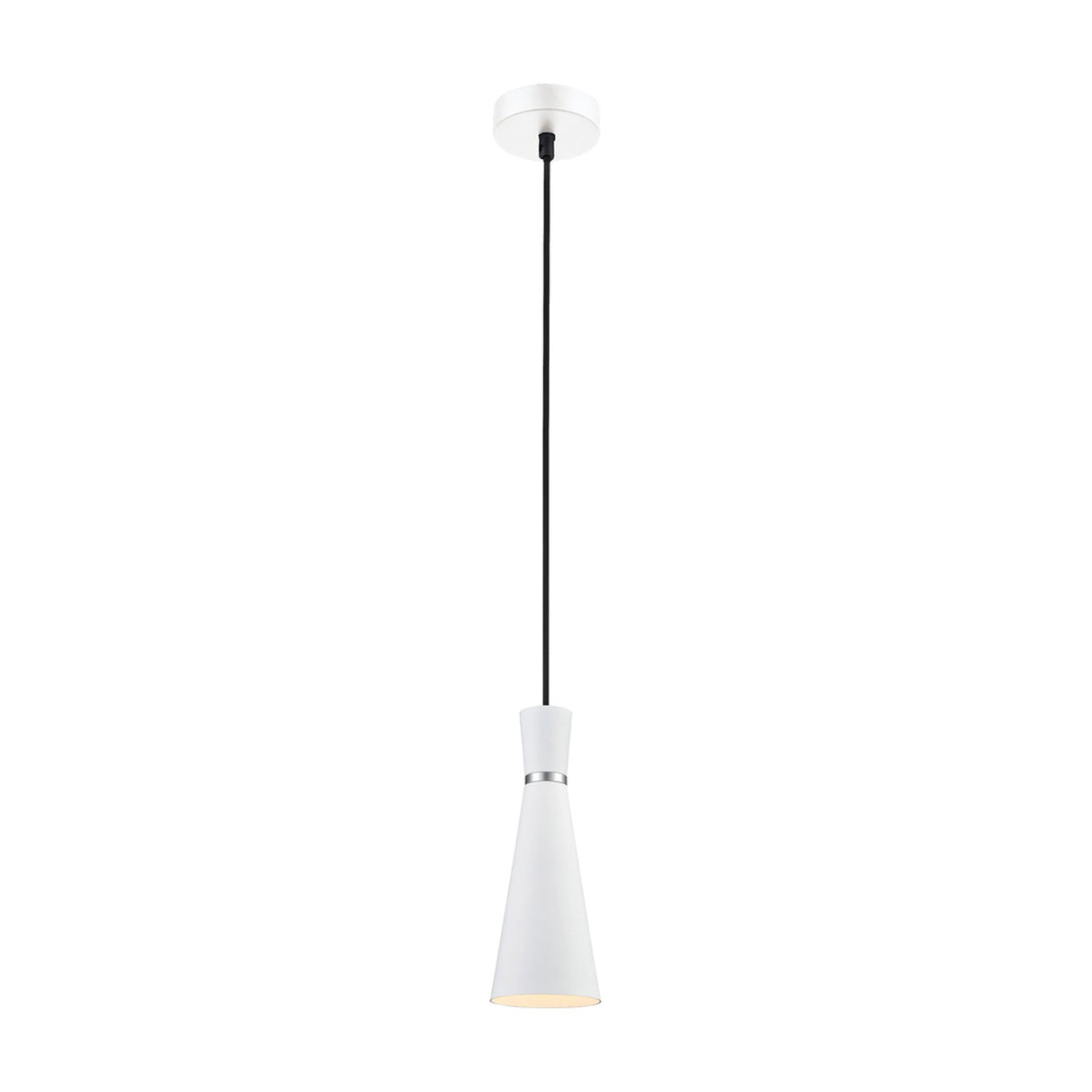 Happy pendant light in white finish