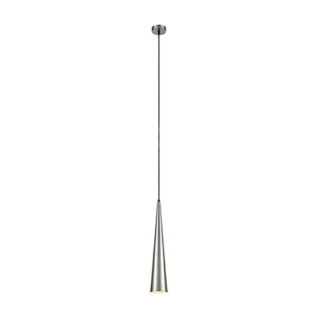 Konos pendant light in satin nickel finish