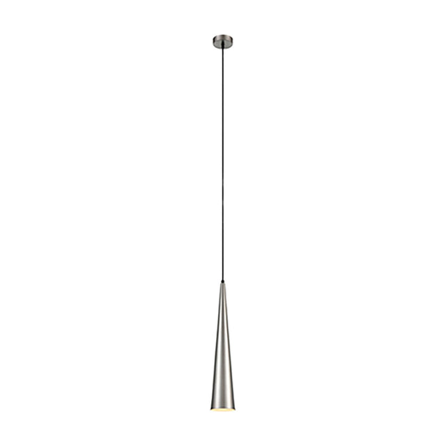Konos pendant light in satin nickel finish