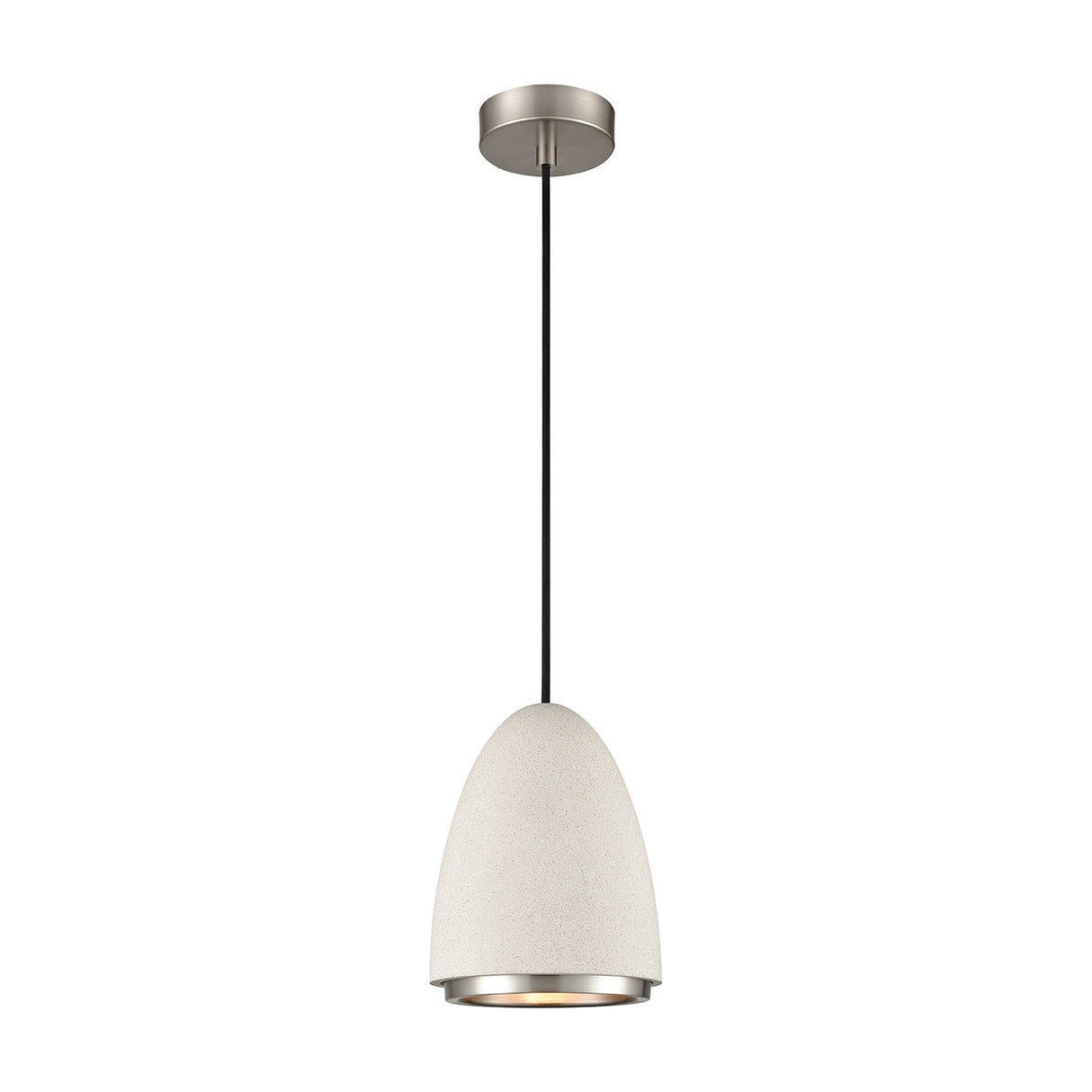 Precis pendant light in satin nickel finish