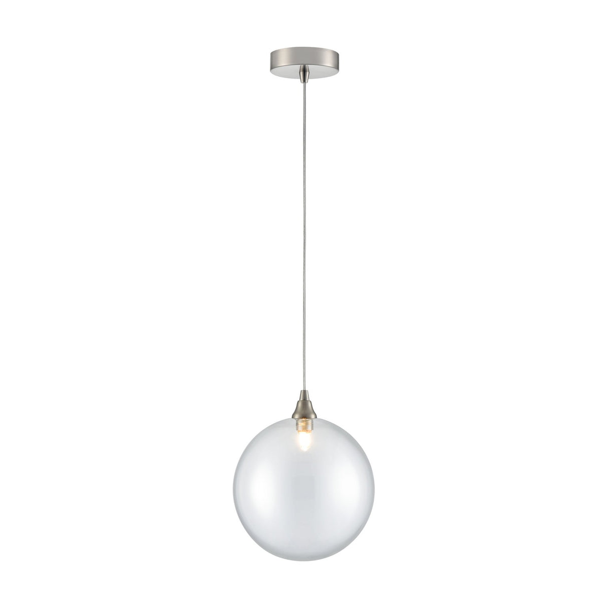 Galaxy pendant light in satin nickel finish