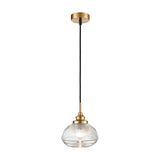 Acoste pendant light in brass finish