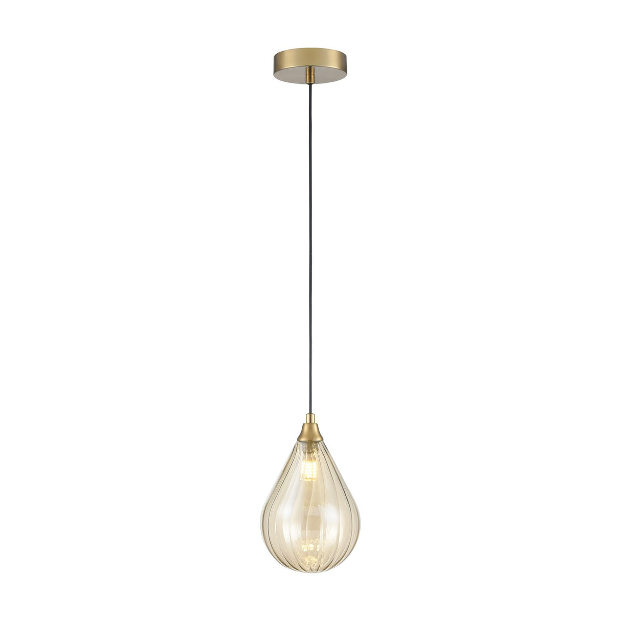 Perry pendant light in gold finish