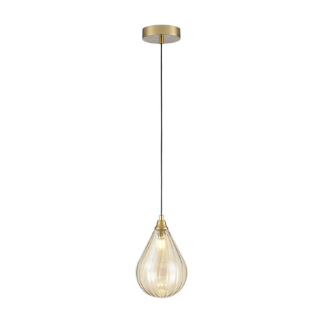 Perry pendant light in gold finish