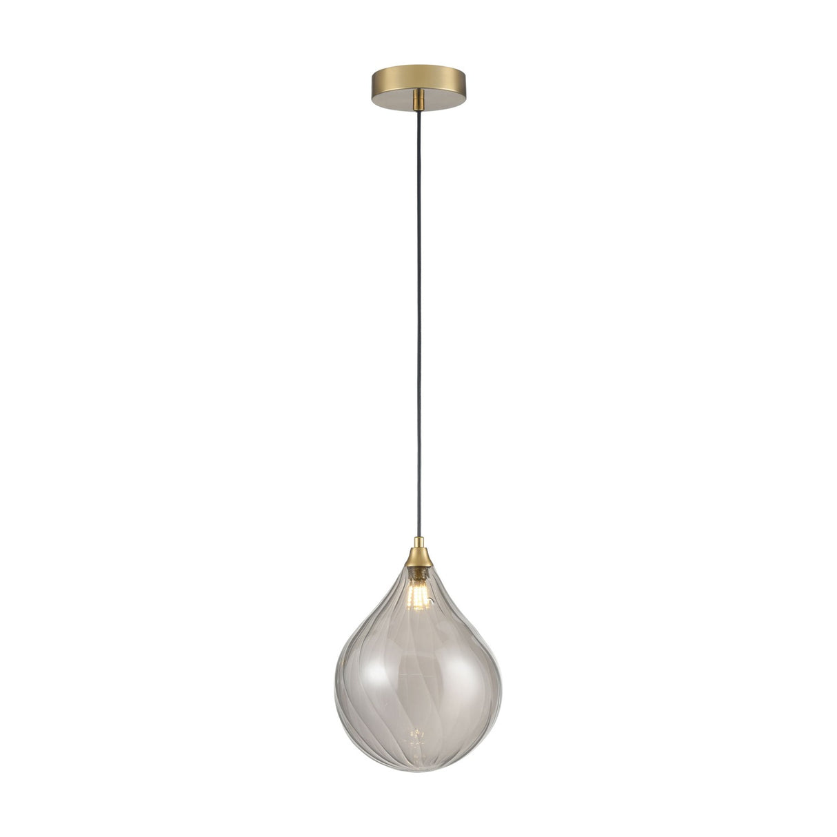 Perry pendant light in gold finish