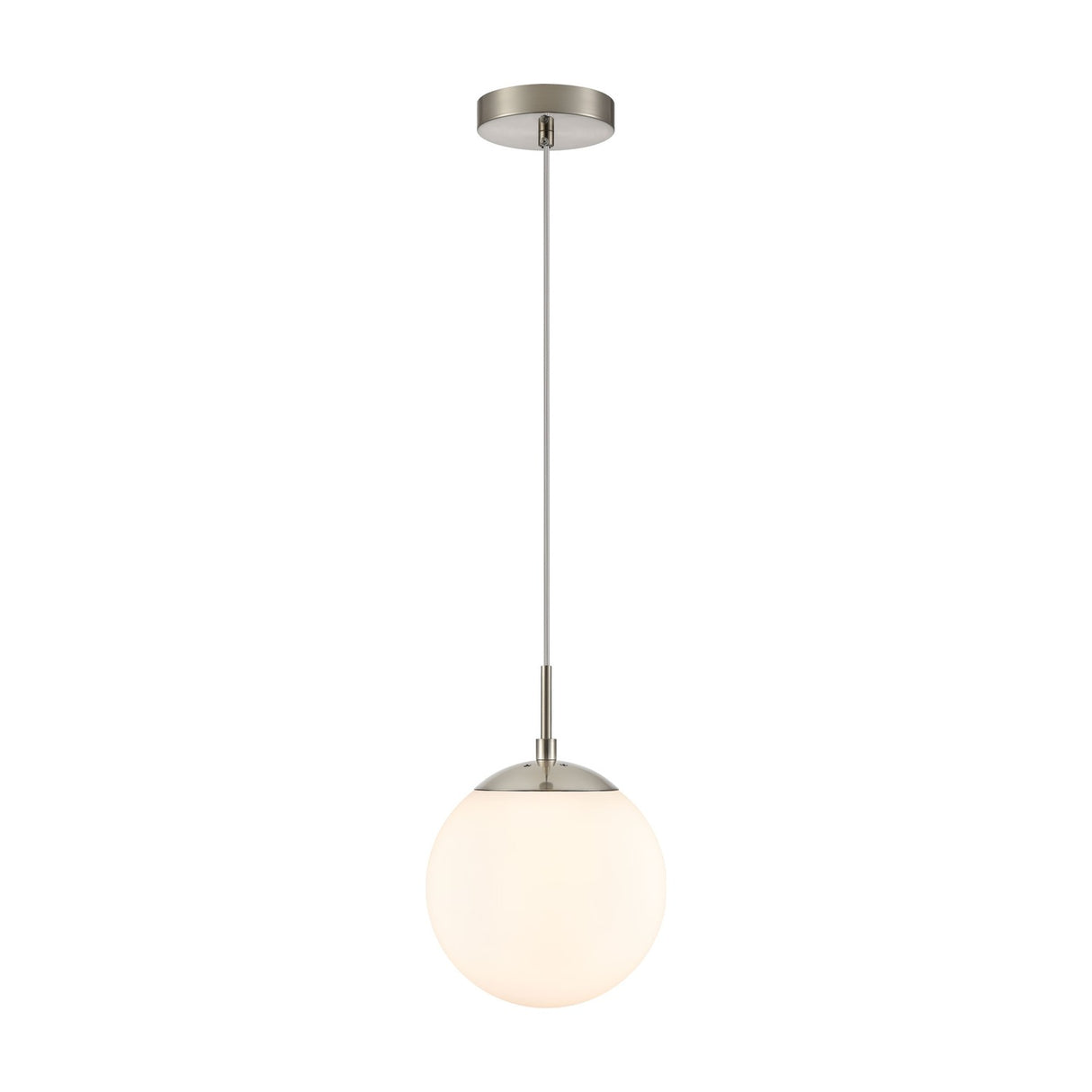 Galaxy pendant light in satin nickel finish