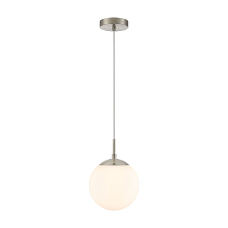 Galaxy pendant light in satin nickel finish