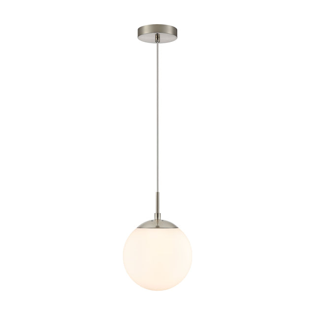 Galaxy pendant light in satin nickel finish
