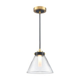 Conica pendant light in black and brass finish, alternative view