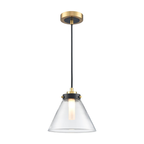 Conica pendant light in black and brass finish, alternative view