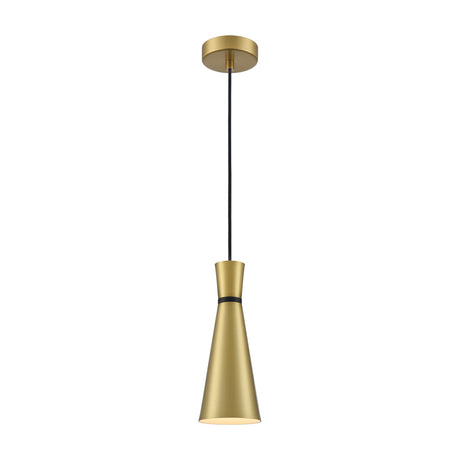 Happy pendant light in satin brass finish