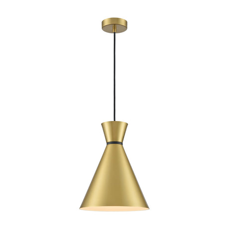 Happy pendant light in satin brass finish
