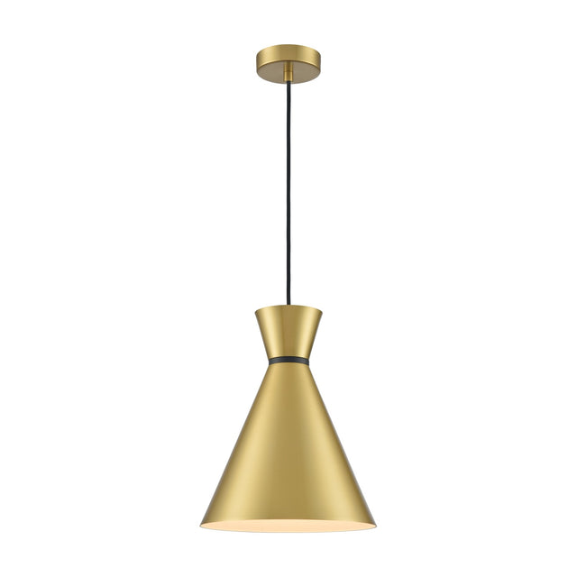 Happy pendant light in satin brass finish