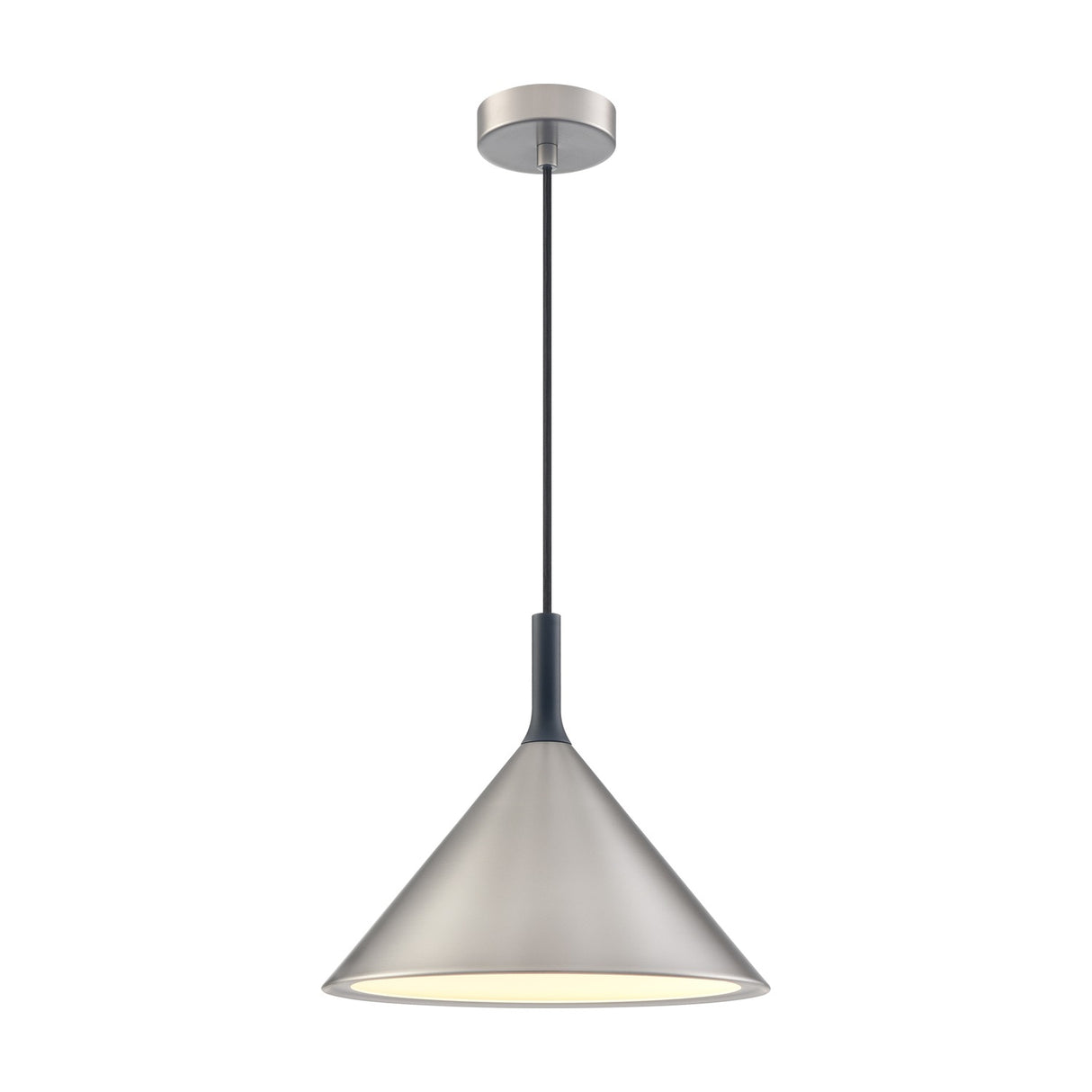 Joy pendant light in satin nickel finish