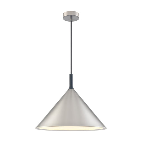 Joy pendant light in satin nickel finish