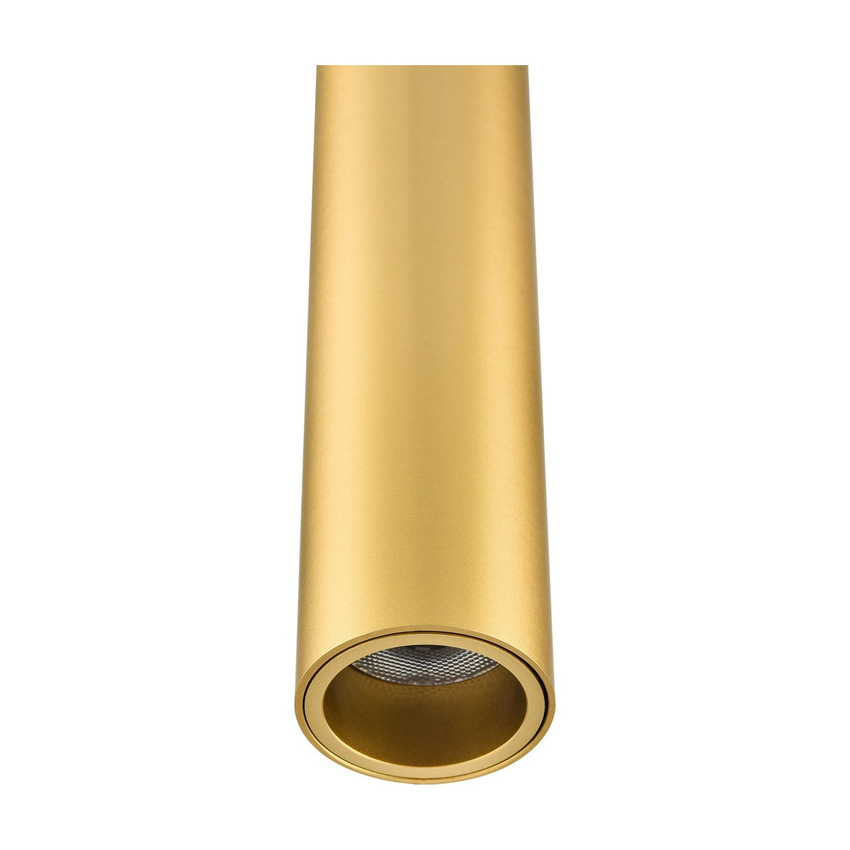 Chime pendant light in brass finish, unlit