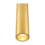 Chime pendant light in brass finish, alternative view