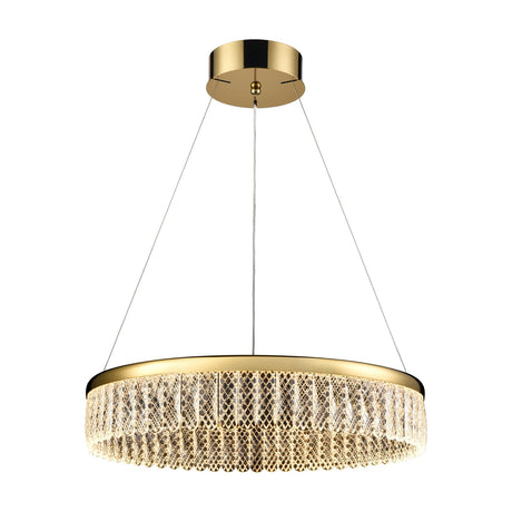 Victoria chandelier in gold finish, alternative view
