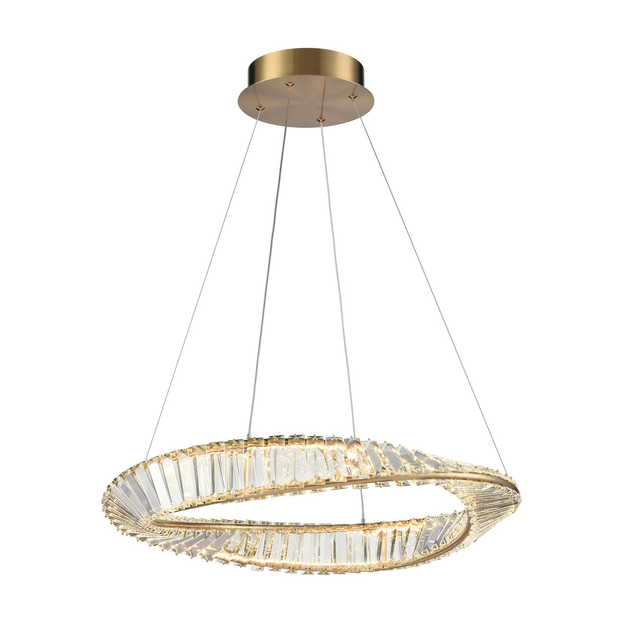 Cleopatra chandelier in brass finish