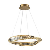 Cleopatra chandelier in brass finish, alternative view