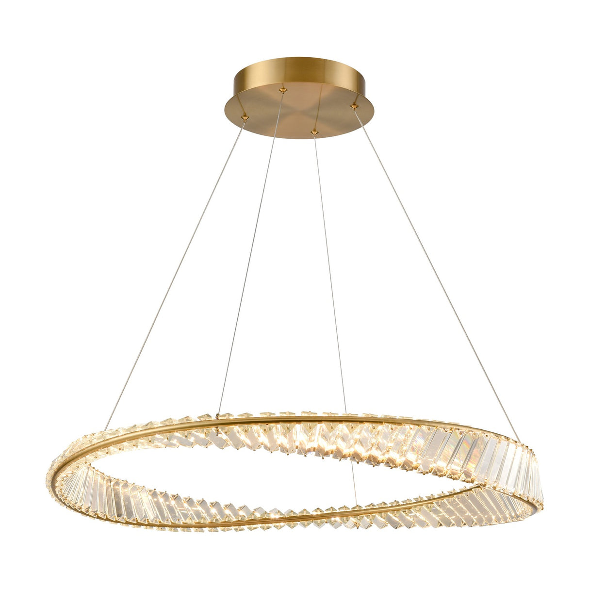 Cleopatra chandelier in brass finish