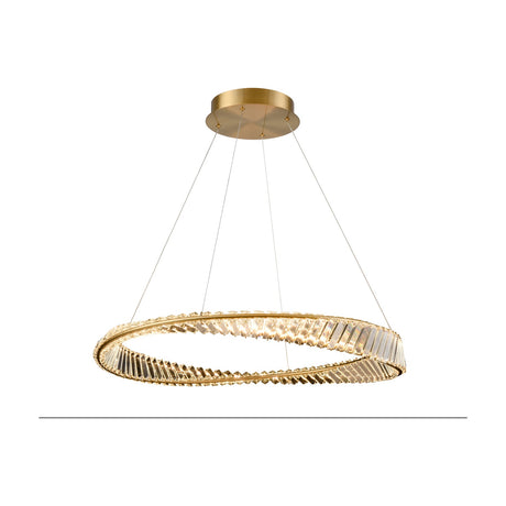 Cleopatra chandelier in brass finish, alternative view
