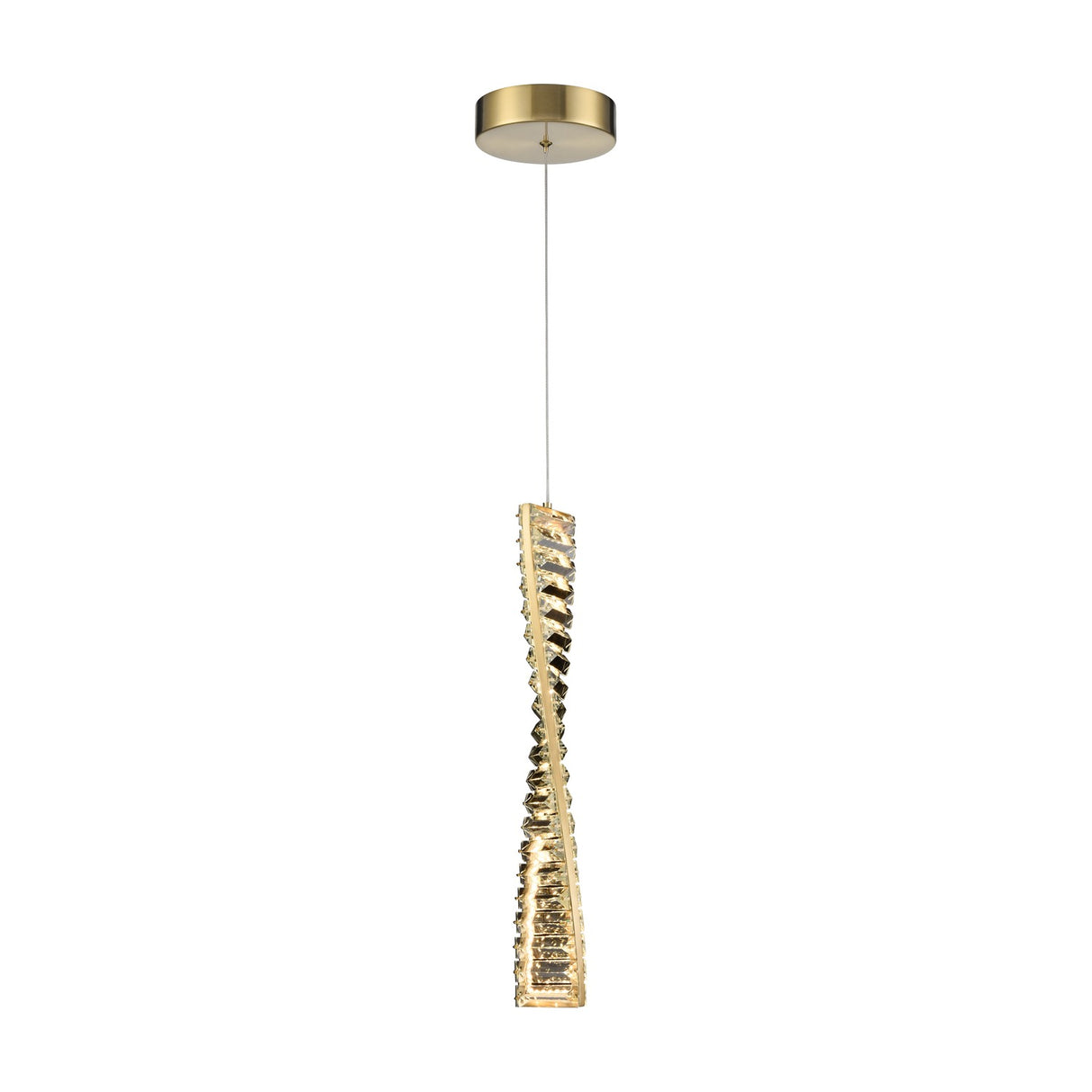 Cleopatra chandelier in brass finish, alternative view