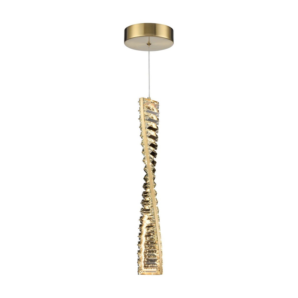 Cleopatra chandelier in brass finish, alternative view