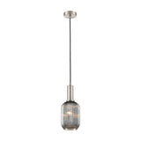 Mezcla pendant light in satin nickel finish