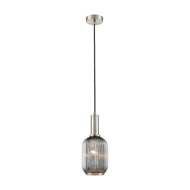 Mezcla pendant light in satin nickel finish