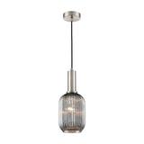 Mezcla pendant light in satin nickel finish, alternative view