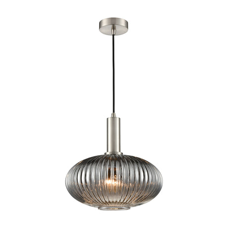 Mezcla pendant light in satin nickel finish
