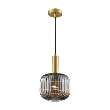 Mezcla pendant light in brass finish