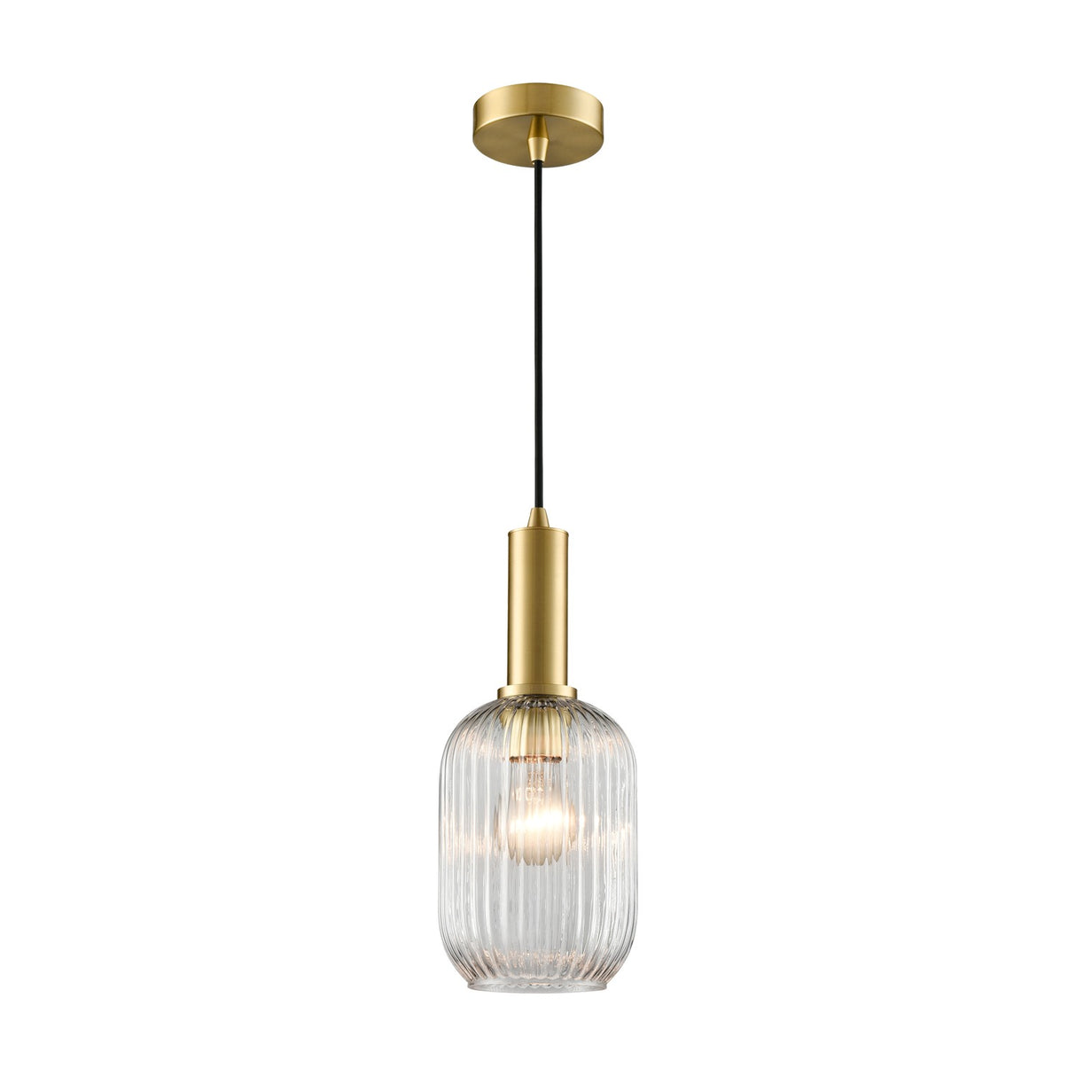 Mezcla pendant light in brass finish