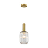Mezcla pendant light in brass finish